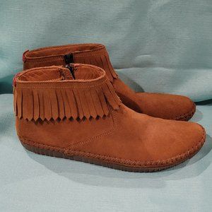 Soul of Africa Brown Moccasin Ankle Boots